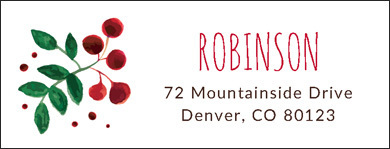 Holiday Botanical Address Labels